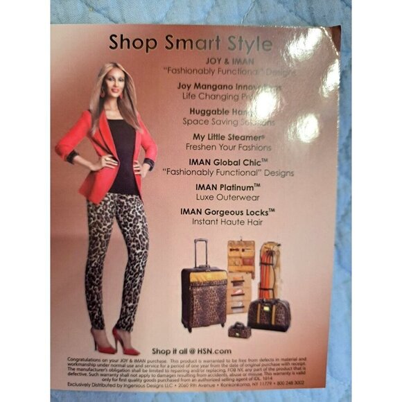 Joy + Iman Blue Leather Wallet Wrist Strap New with Tags - Picture 12 of 13